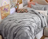 Twin Xl Comforter Set With Sheets - 5 Pieces Twin Xl Bedding Sets, Pinch... - $101.99