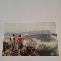 Postcard Above The Clouds Great Smoky Mountains Mile High Chrome Unposted - £5.45 GBP