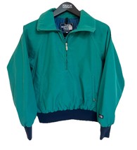 VTG North Face Jacket Windbreaker Womens 1/4 Zip Teal Green Made USA Med... - $940.64 MXN