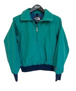 VTG North Face Jacket Windbreaker Womens 1/4 Zip Teal Green Made USA Med... - $940.64 MXN