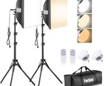 Softbox Photography Lighting Kit, 16&#39;&#39; X 16&#39;&#39; Professional Softbox Light... - £107.76 GBP