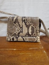 Sarian Leeds Boston Snakeskin Animal Print Crossbody Purse Mini Bag Adju... - $71.95