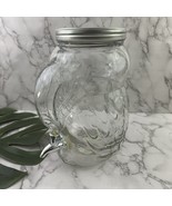 Toucan Bird Glass Drink Beverage Dispenser Clear Tropical Party Decor Co... - $39.59