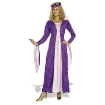Womens Renaissance Princess Costume Standard Size 8-12 Gown Dress Headpiece NEW - £28.93 GBP