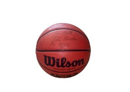 SIGNED Inscribed John Wooden Basketball NCAA Reaction Game Ball UCLA image 4