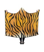 Tiger Stripes Pattern Hooded Blanket 60&quot; x 50&quot; - $74.70 CAD