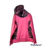 Girl&#39;s Danskin Now Hot Pink and Black Hoodie Sweatshirt Size Large 10/12 - £7.84 GBP