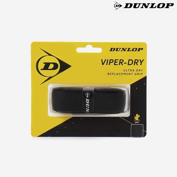 Dunlop TAC Viper-Dry Cushion Overgrip Dry Feel Tennis Grip 1.8mm Black 6... - $15.90