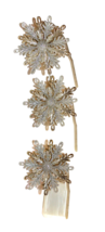 Three Bath & Body Works Wallflower Plug In Diffusers Silver & Gold Snowflakes - $12.00