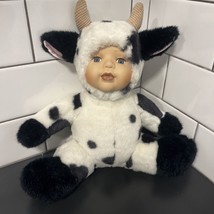 Show Stoppers Babes in the Wild Porcelain Face Plush Doll Bull Cow Baby - £13.33 GBP