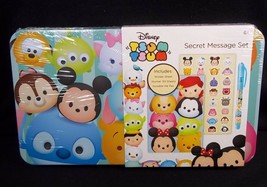 Disney Tsum Tsum Secret Message Set tin case Stickers journal invisible ... - £6.72 GBP