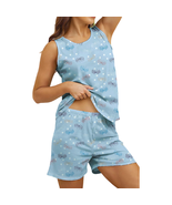 Cute Women’s Summer Pajama Set – Soft Tank Top &amp; Shorts 2-Piece Sleepwear - $61.11 CAD