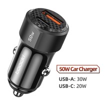 Toocki 50W Car Charger USB C Quick Charge QC PD 3.0 Type C Fast Charging for iPh - £9.35 GBP