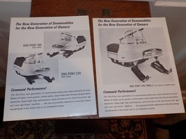 2 Vintage Sno-Pony Snowmobile Flier Information - $461.33 MXN