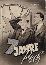 Sieben Jahre Pech Movie Brochure Progress Marischka 1940 - $11.65