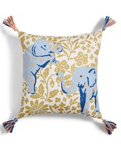 Martha Stewart Collection Elephant Decorative Pillow Size 18 X 18 Color White - $45.00