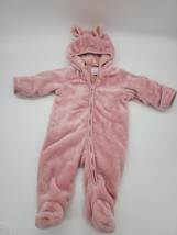 The Childrens Place 1 Piece Snowsuit Soft Fleece Infant 0-3 Month Girls Full Zip - £18.41 GBP