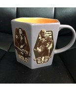 Collectible Disney Star Wars Hexagon Coffee Mug Gray/Orange Solo Chewbac... - £14.98 GBP