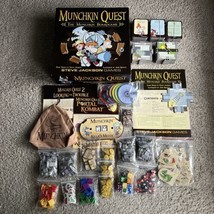 Munchkin Quest 1470 Steve Jackson Games + 2 expansions &amp; 1 Promo Kombat Trouble - £111.05 GBP