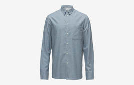 Filippa K. Heath Tweed Button Shirt Aquatic Me ( XS ) - $103.15