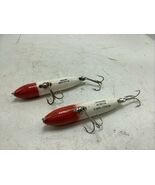 Lot of 2 Heddon Zara Spook - Red &amp; White - 4.25 inch Red Nose - $19.99