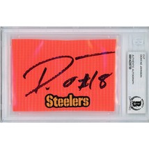 Diontae Johnson Autograph Pittsburgh Steelers Signed Football Pylon Beck... - £77.88 GBP