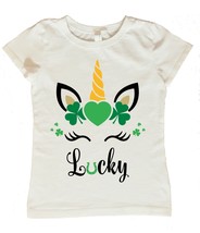 Unicorn St Patricks Day Shirt, Girls Unicorn St Patricks Day Shirt - $16.79+