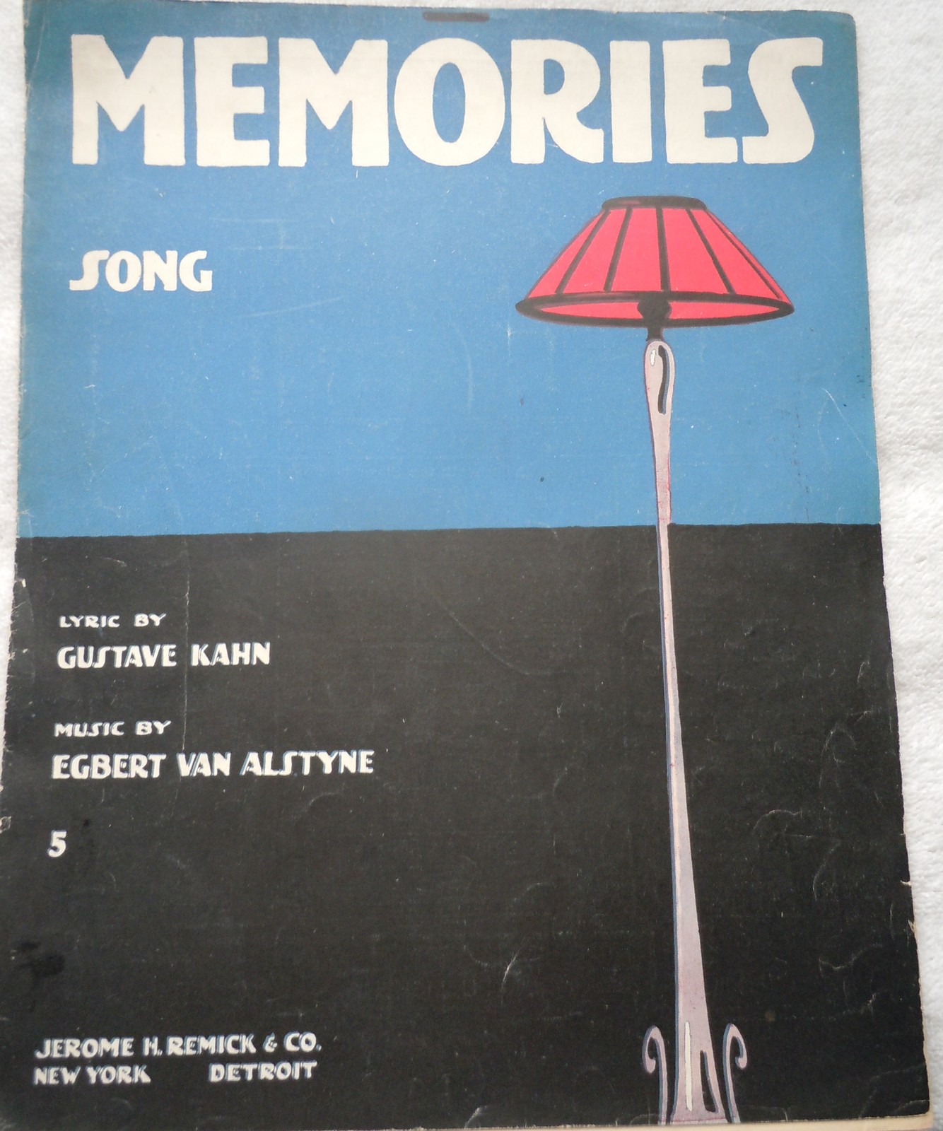 Vintage Memories b y Gustave Kahn Egbert Van Alstyne Sheet Music 1915 - $9.99