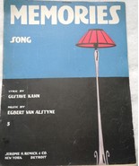 Vintage Memories b y Gustave Kahn Egbert Van Alstyne Sheet Music 1915 - $13.70 CAD