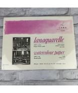 Lana Lanaquarelle Watercolor Paper 9x12 Pad 100% Cotton 140lbs 20 Sheets - £38.96 GBP