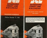 2 Seaboard Coast Line Railroad Passenger Schedules 1968 1971 - £14.77 GBP
