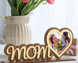 Mothers Day Picture Frame Wooden- Gifts for Mom from Daughter or Son- Pe... - $19.93