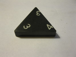1985 Tri-ominoes Board Game Piece: Triangle # 3-3-4 - £0.81 GBP