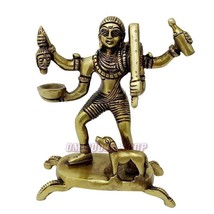 Batuk Bhairav Idol in Brass - 4.75 inch Lord Kal Bhairawa Statue Murti D... - £49.46 GBP