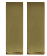 VANGUARD USMC OFFICER 2ND LT COAT DEVICE 1 PAIR GOLD COLOR LARGE - $12.76 CAD
