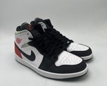Nike Air Jordan 1 Mid SE Red Black Toe White 852542-100 Men&#39;s Size 8 - $149.95