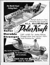 1960 Print Ad Polar-Kraft All Aluminum Boats Memphis,TN - £6.75 GBP