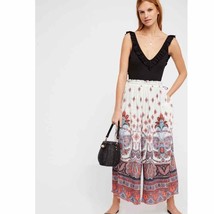 Free People Gold Dust Printed Wide Leg Pants Small - £37.32 GBP