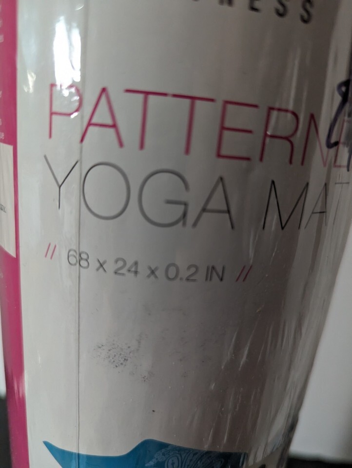 Tone Fitness Floral Patterned Yoga Mat 68 x 24 x .2 - $29.70