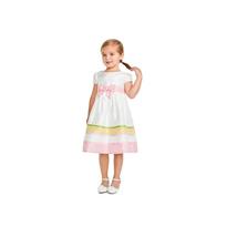 Girls Spring Collection Ribbon Striped Dress - £11.74 GBP