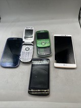 Lot of 5  Smartphones for Access - LG. Samsung  ZTE Motorola For Parts &amp;... - $432.59 MXN