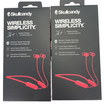 Skullcandy Jib+ Wireless Bluetooth Earbuds Headphones Red S2JPWM010 Lot ... - £15.44 GBP