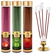 Strawberry, Rose  Green Apple Agarbatti For Pooja Luxury Incense Sticks ... - $29.09