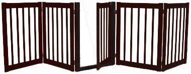 Primary image for 32 Inch 5 Panel Walk-Through Free Standing EZ Gate - Black