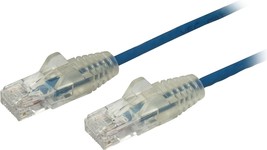 StarTech.com 6 ft CAT6 Cable Slim CAT6 Patch Cord Blue Snagless RJ45 Connectors  - £17.50 GBP