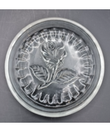 2 Vintage Federal Glass Butter Pats 3&quot; Wide , &quot;Double Hearts&quot; and &quot;Rose&quot;. - $130.36 MXN