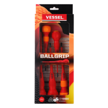 Vessel Tools BALL GRIP Insulated Screwdriver 5PC. Set No.2005PBU - $142.01 CAD