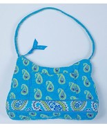 VERA BRADLEY RETIRED BERMUDA BLUE MOLLY QUILTED SHOULDER BAG PURSE HANDBAG - $14.25