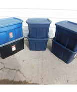 6 pack Rubbermaid Roughneck Totes 18,25,31 gal Storage bins containers Boxes - $188.09