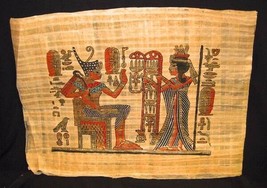 Ancient Egyptian Art Painting On Papyrus Paper Made In Egypt Handpainted... - $15.35